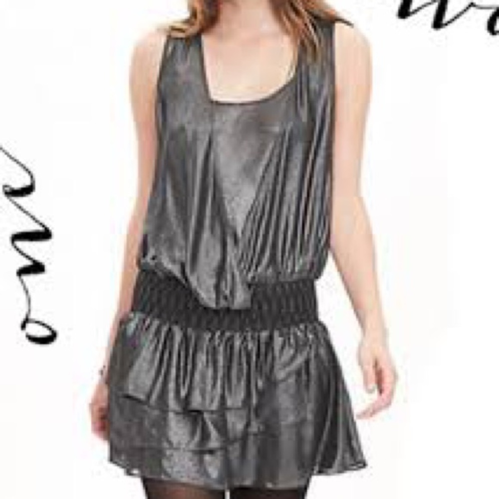 Banana Republic Metallic drop waist Party Dress
